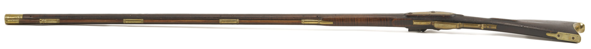 Lot 520: Ketland Flintlock Full Stock Long Rifle