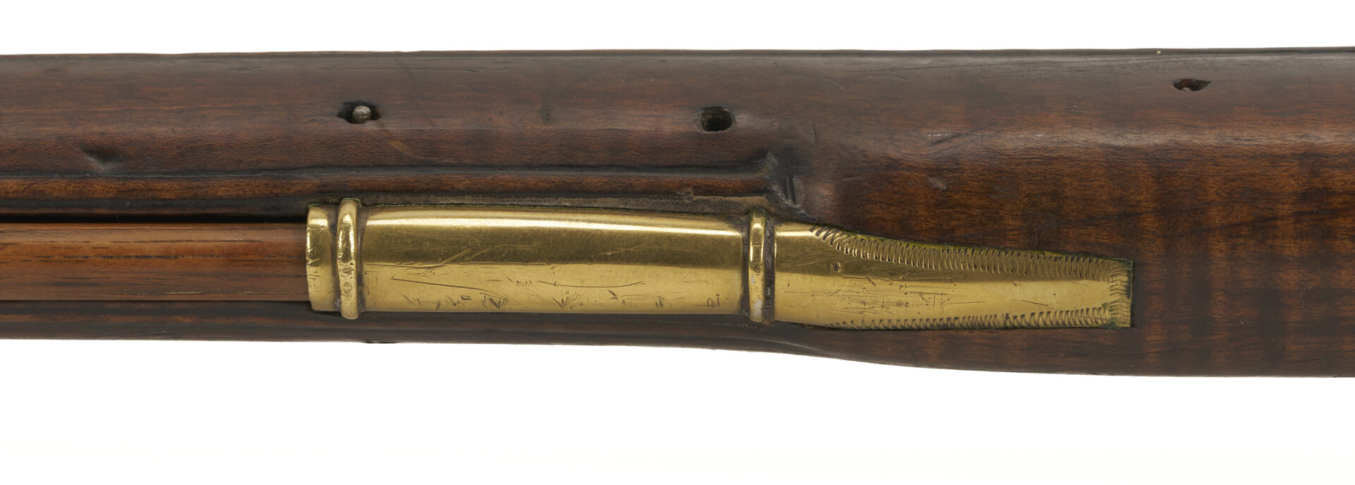 Lot 520: Ketland Flintlock Full Stock Long Rifle