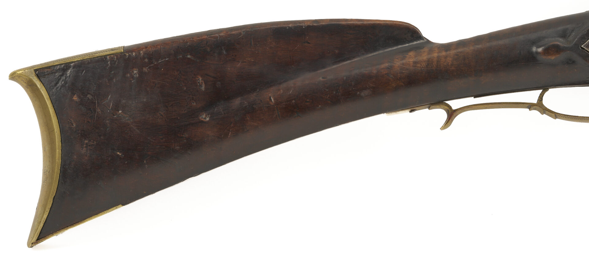 Lot 520: Ketland Flintlock Full Stock Long Rifle