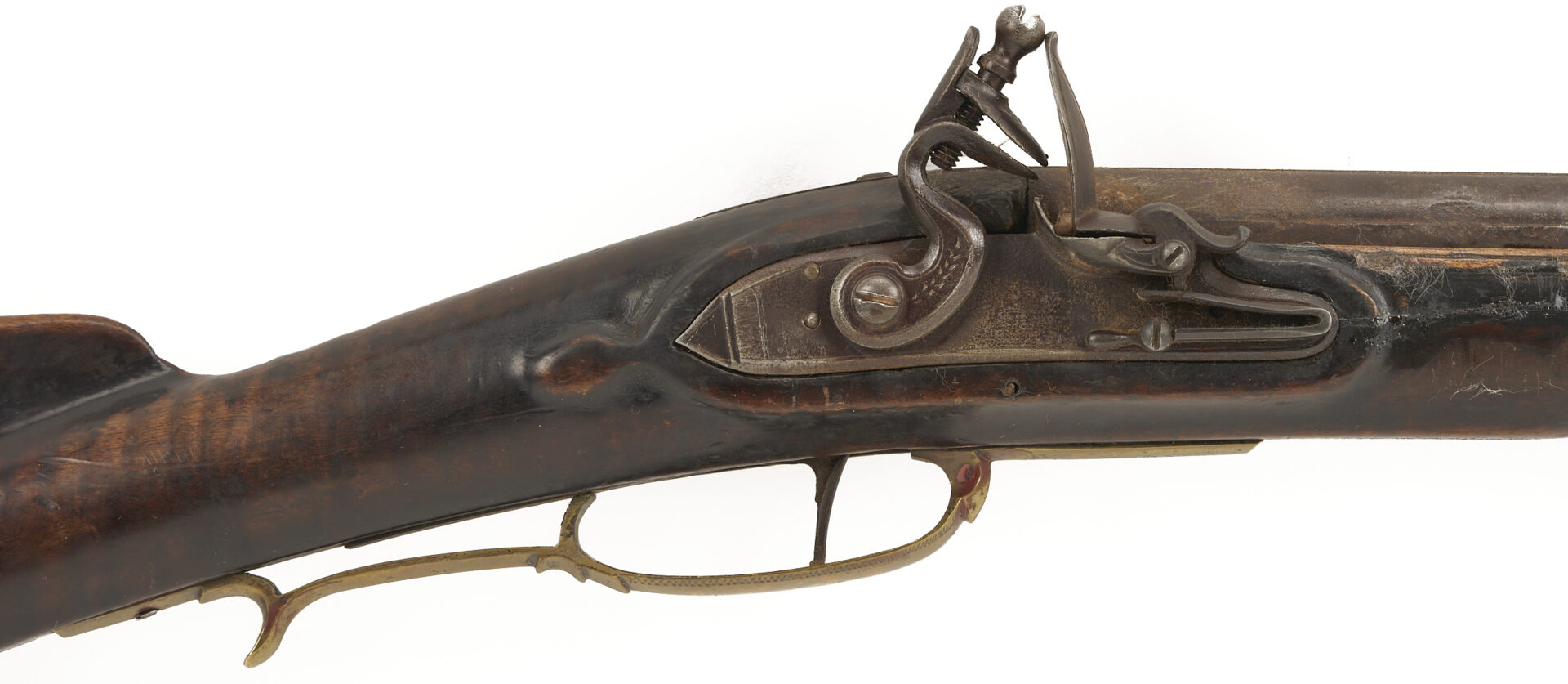 Lot 520: Ketland Flintlock Full Stock Long Rifle