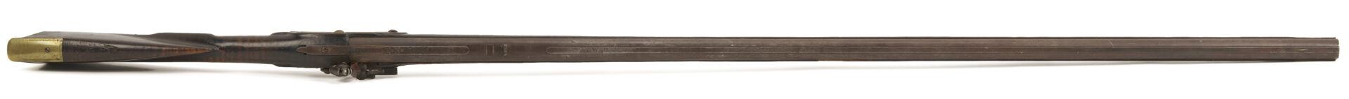 Lot 520: Ketland Flintlock Full Stock Long Rifle