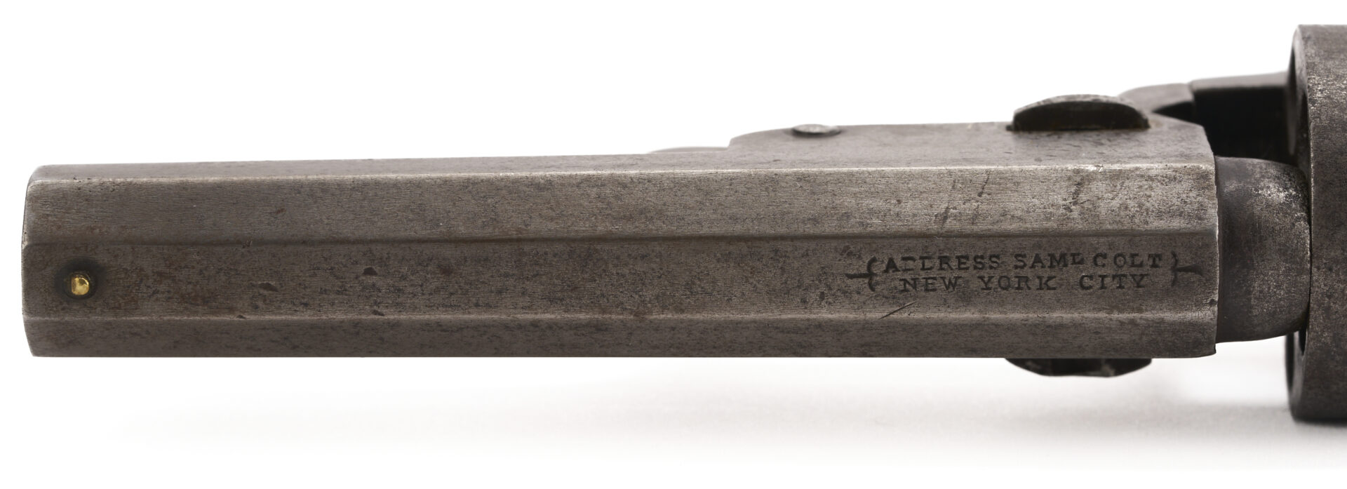 Lot 523: Colt Model 1849 Pocket Revolver, 4″ Barrel, 1853