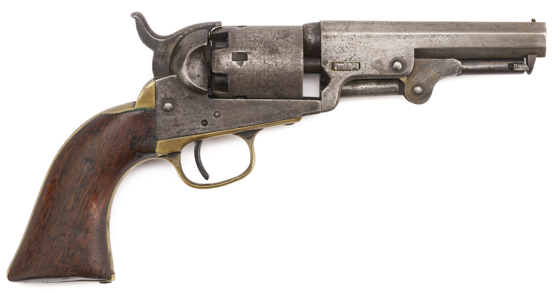 Lot 523: Colt Model 1849 Pocket Revolver, 4″ Barrel, 1853