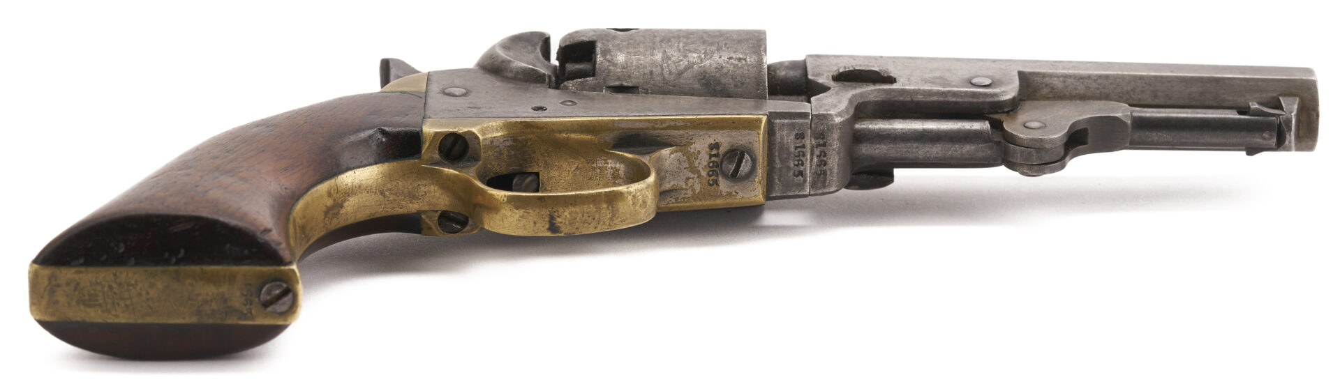 Lot 523: Colt Model 1849 Pocket Revolver, 4″ Barrel, 1853