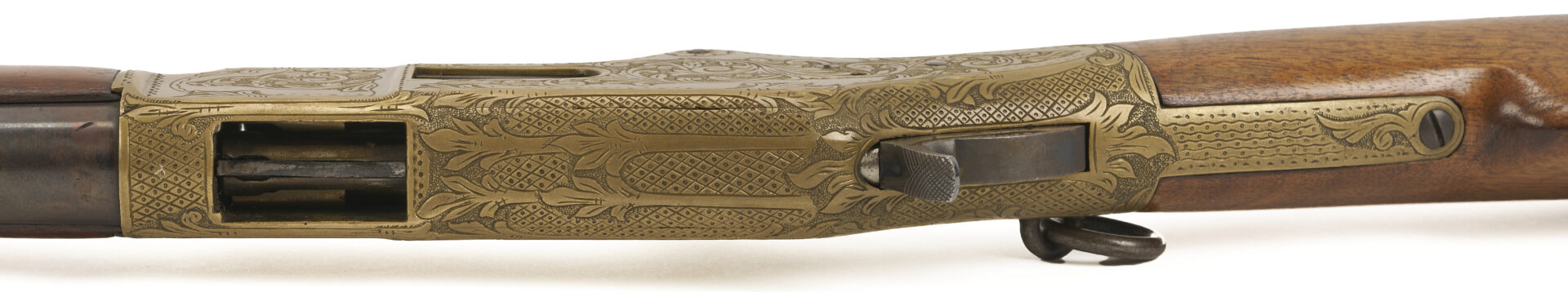 Lot 525: Winchester Model 1866 Engraved Saddle Ring Carbine