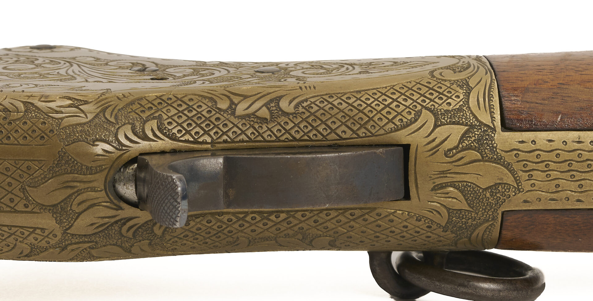 Lot 525: Winchester Model 1866 Engraved Saddle Ring Carbine