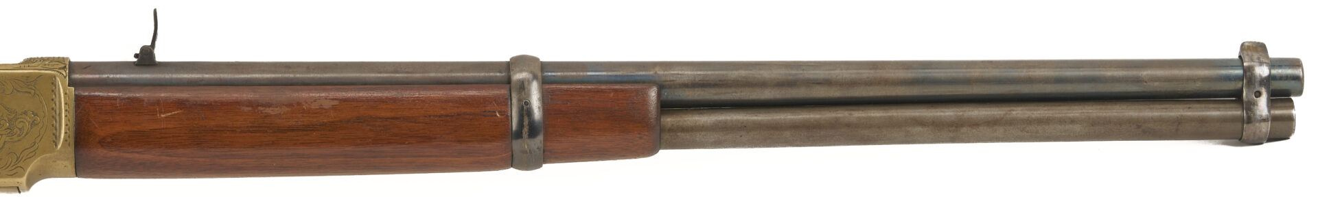 Lot 525: Winchester Model 1866 Engraved Saddle Ring Carbine