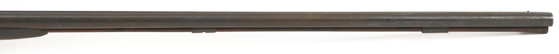 Lot 527: 19th C. Double Barrel Percussion Shotgun w/ Carved Stock