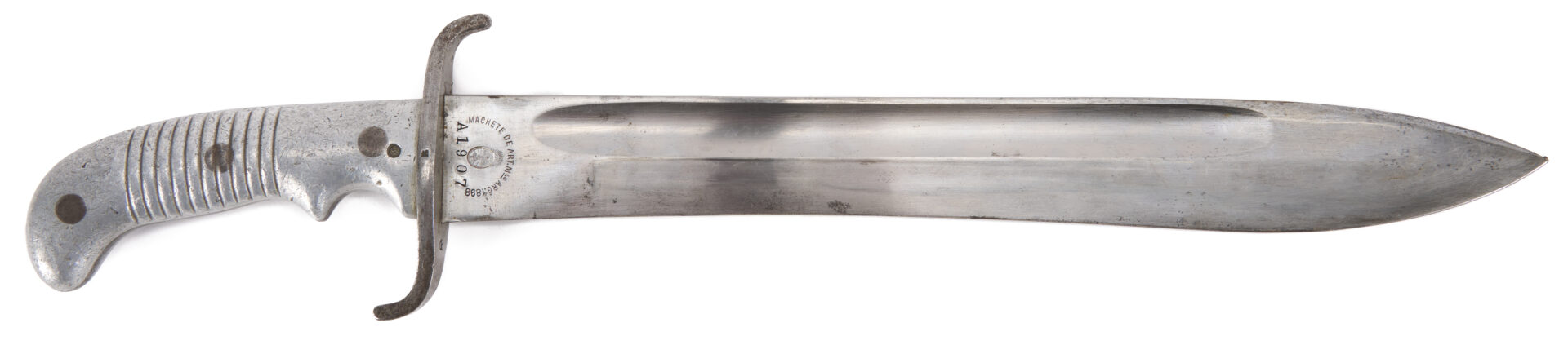 Lot 529: 3 Argentinian Bladed Weapons: Sword, Machete, & Bayonet