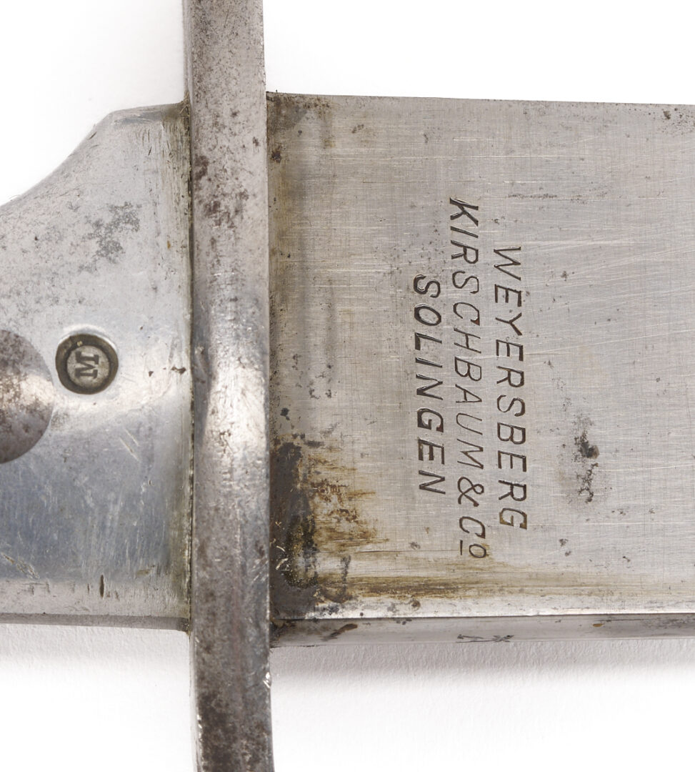 Lot 529: 3 Argentinian Bladed Weapons: Sword, Machete, & Bayonet