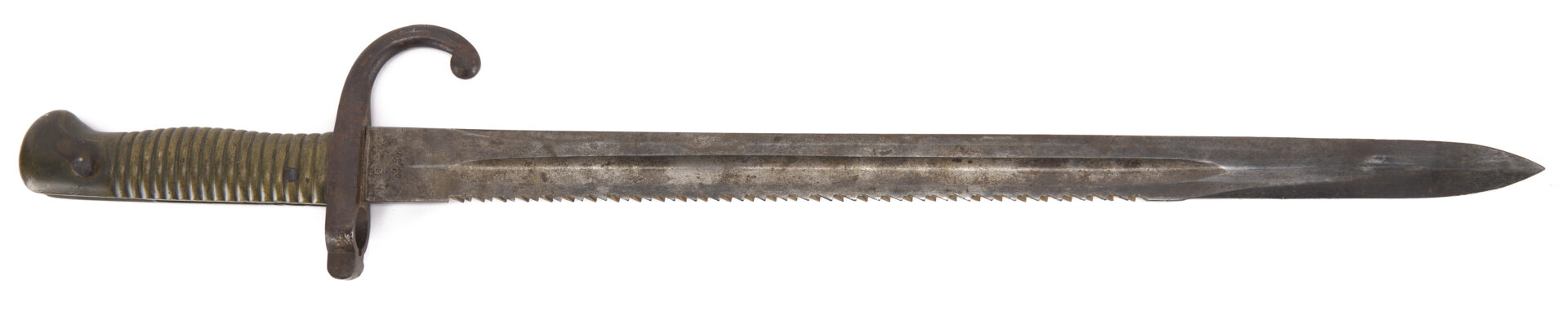 Lot 530: German/Prussian Bayonet & Military Helmet