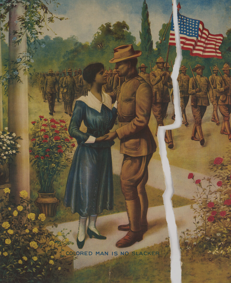 Lot 531: 2 World War I Posters, Our Colored Fighters and No Slacker
