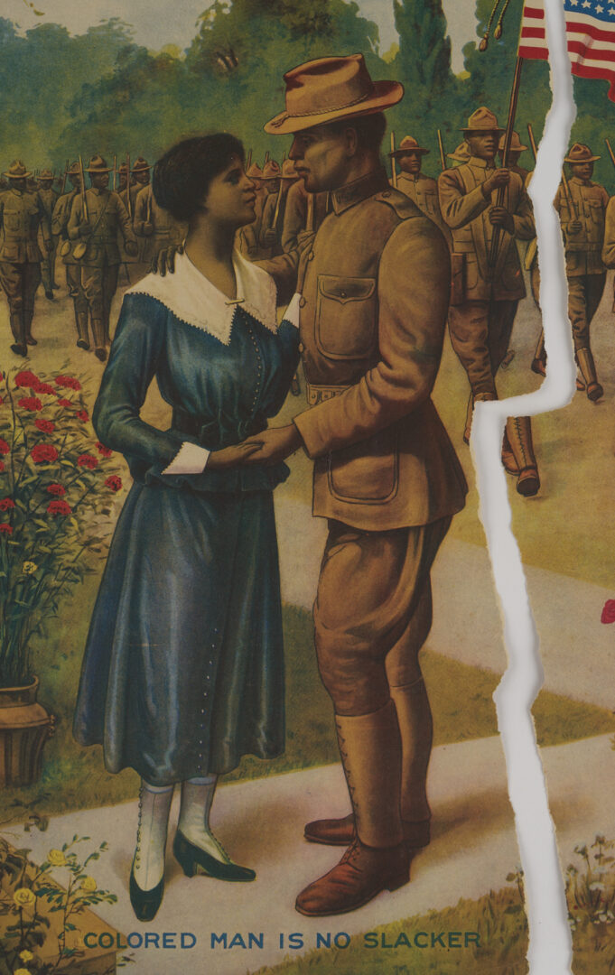 Lot 531: 2 World War I Posters, Our Colored Fighters and No Slacker