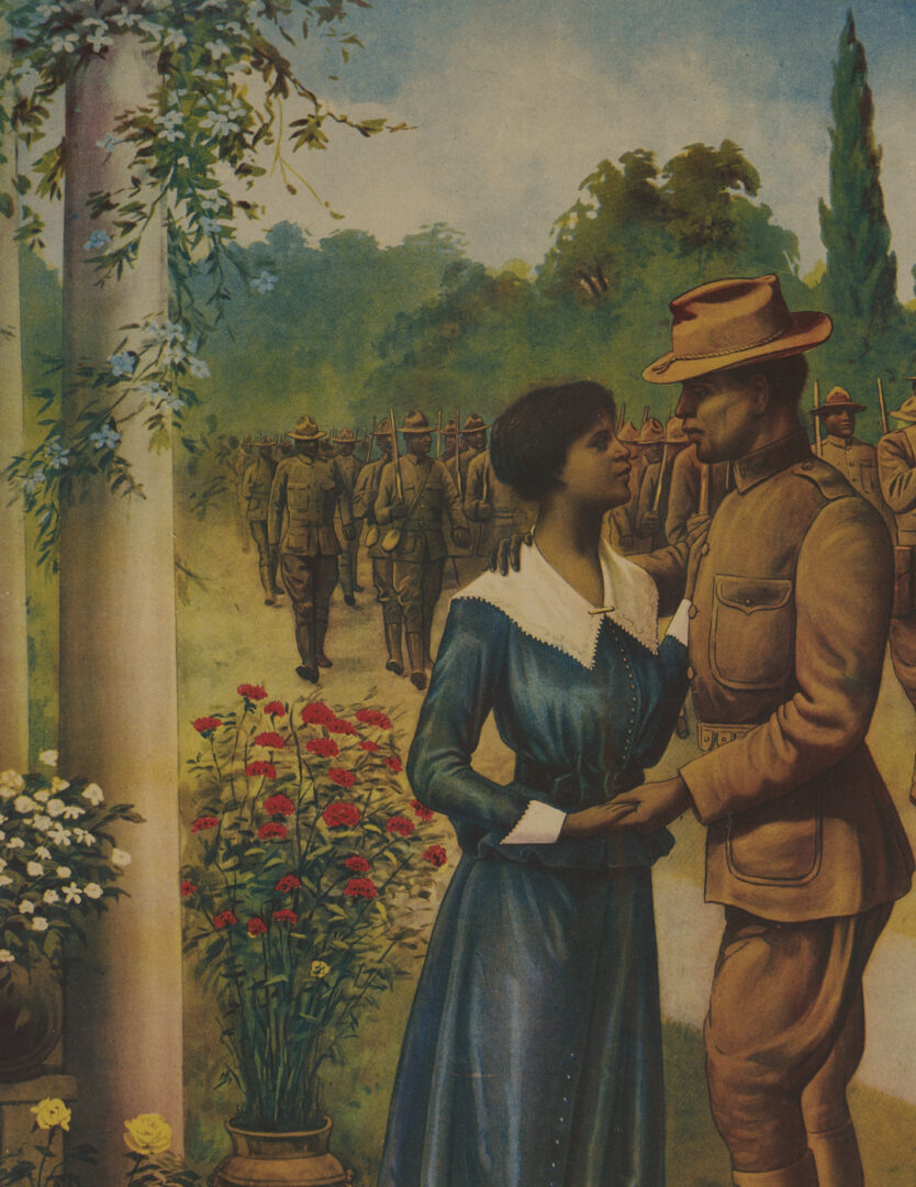 Lot 531: 2 World War I Posters, Our Colored Fighters and No Slacker