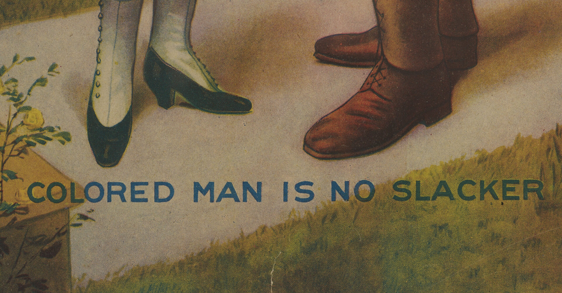 Lot 531: 2 World War I Posters, Our Colored Fighters and No Slacker