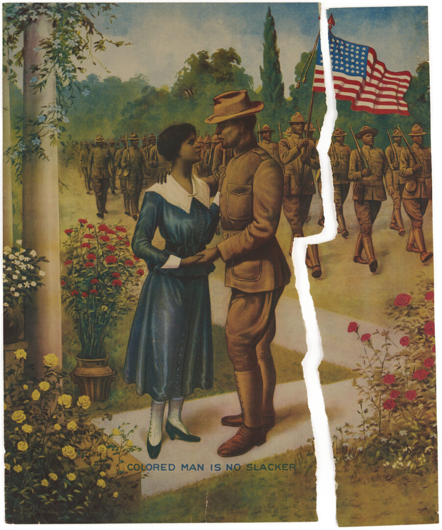 Lot 531: 2 World War I Posters, Our Colored Fighters and No Slacker