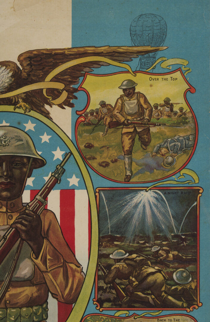 Lot 531: 2 World War I Posters, Our Colored Fighters and No Slacker