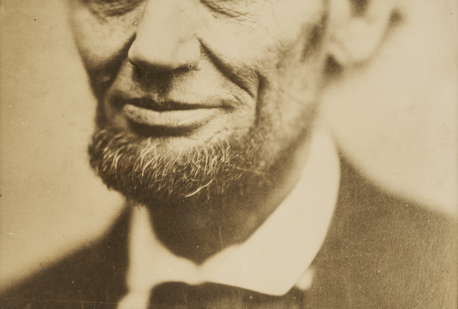 Lot 534: 2 Meserve Photographs of Lincoln: Cracked Plate, Brady