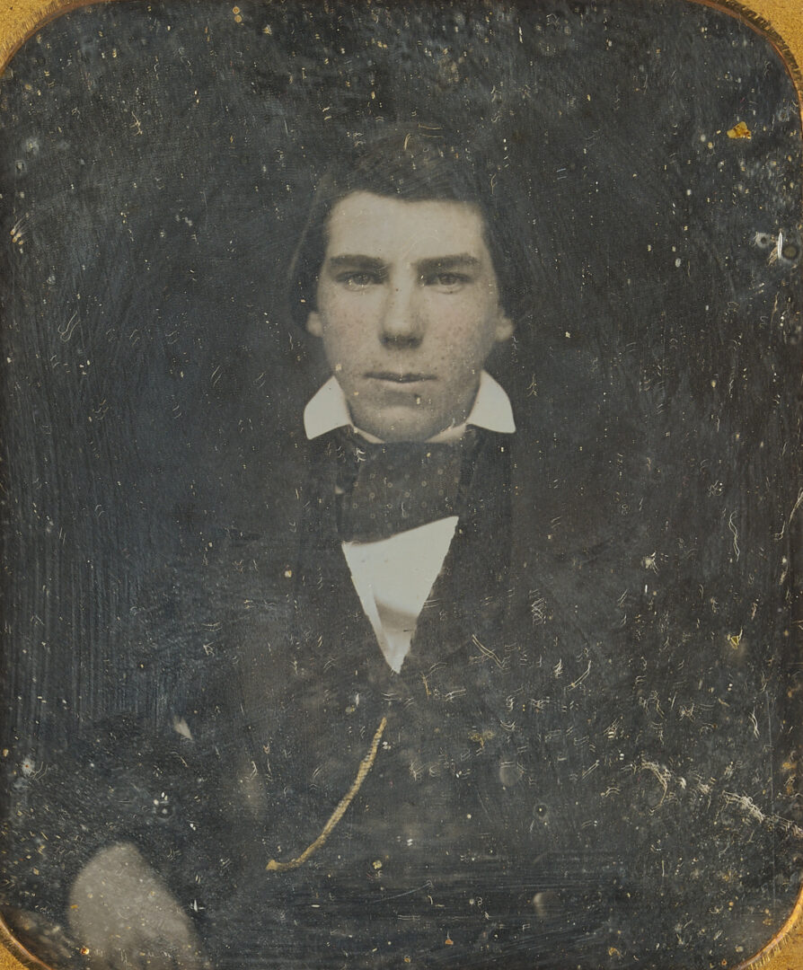 Lot 537: Rare Civil War Ambrotype, 19th GA Infantry with Johnson Family of GA