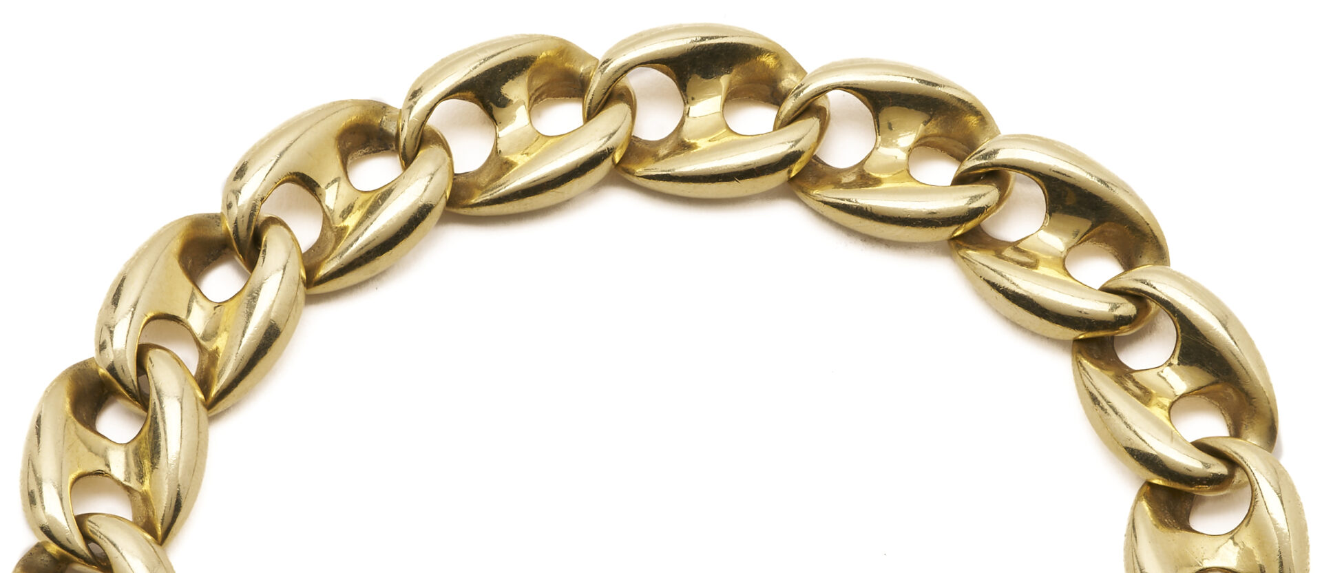 Lot 53: 14K Braccio Curb Link Bracelet