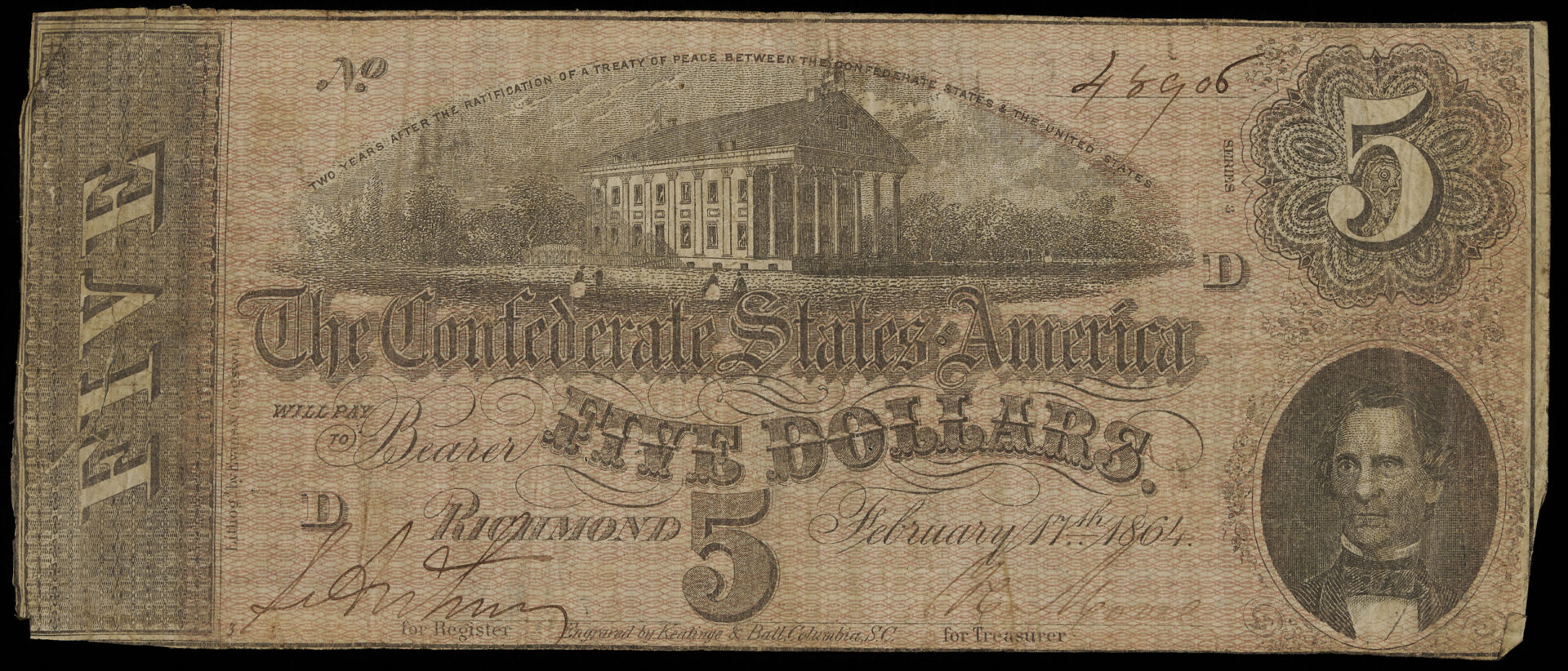 Lot 540: Civil War Tintype plus 10 pcs. CSA Currency & 5 Additional Bills
