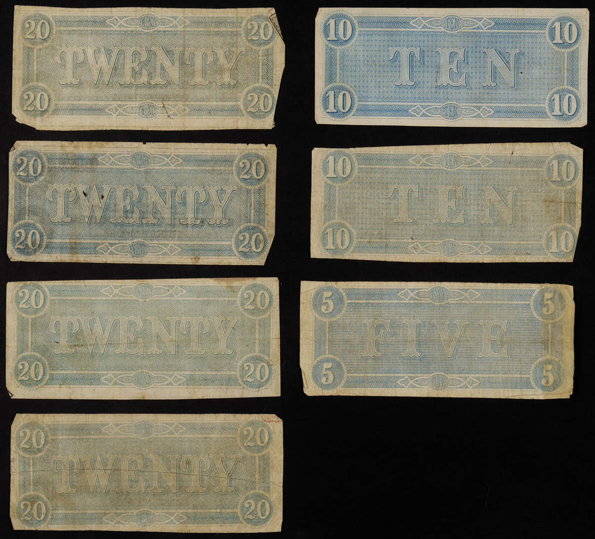 Lot 540: Civil War Tintype plus 10 pcs. CSA Currency & 5 Additional Bills