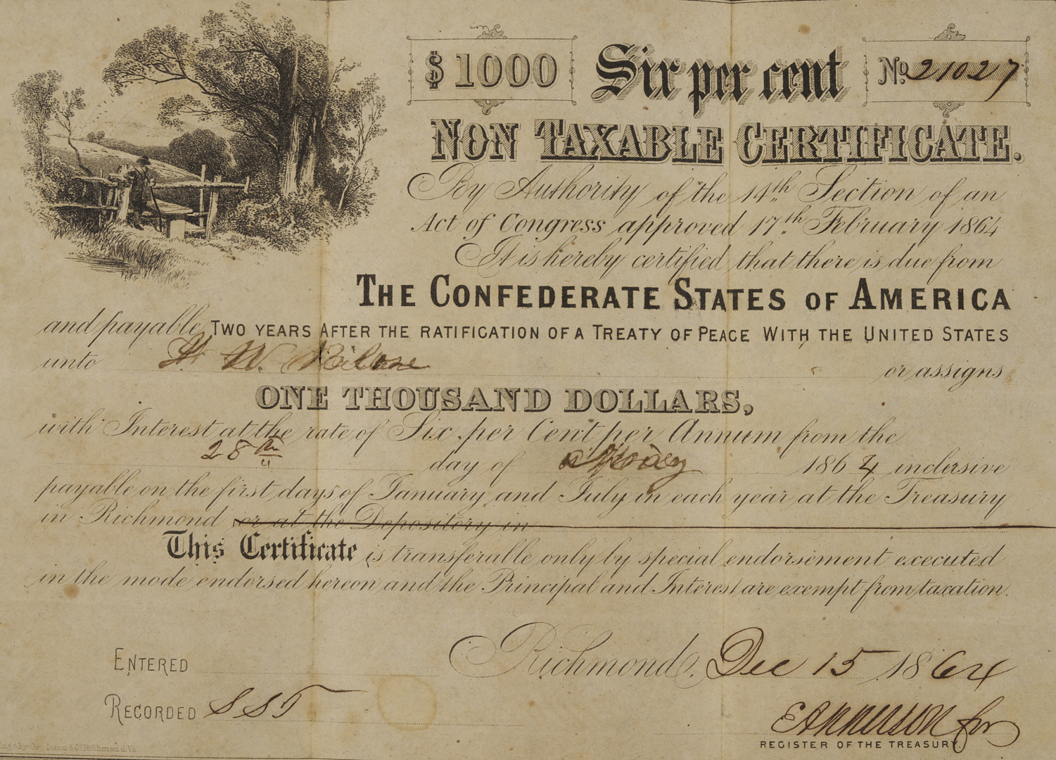 Lot 540: Civil War Tintype plus 10 pcs. CSA Currency & 5 Additional Bills