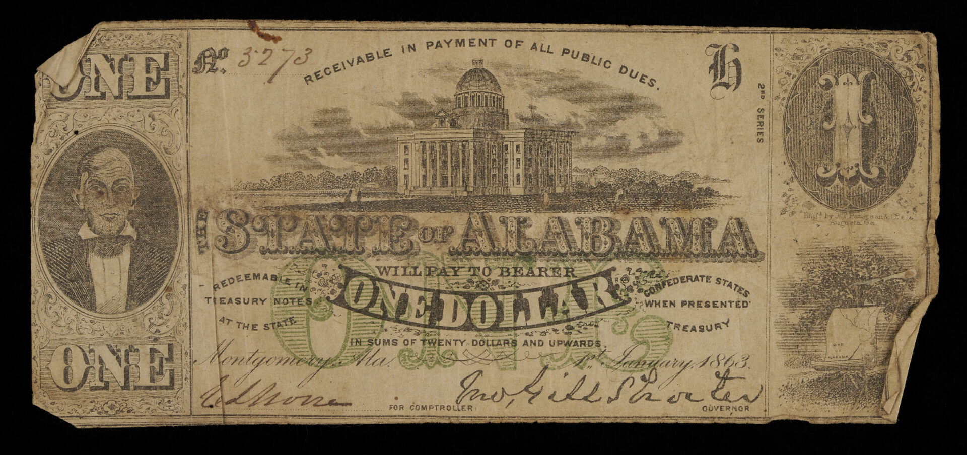 Lot 540: Civil War Tintype plus 10 pcs. CSA Currency & 5 Additional Bills