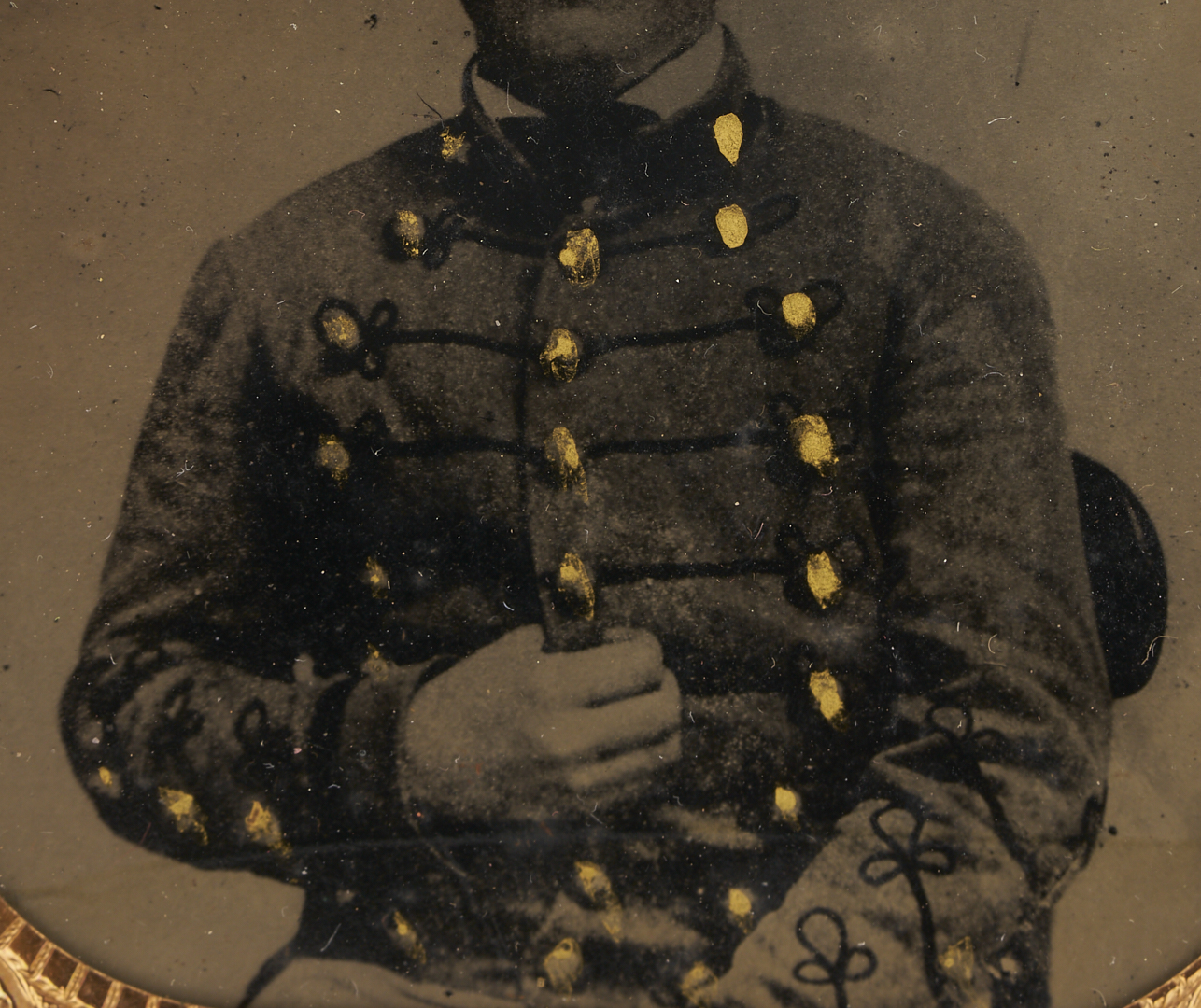 Lot 540: Civil War Tintype plus 10 pcs. CSA Currency & 5 Additional Bills