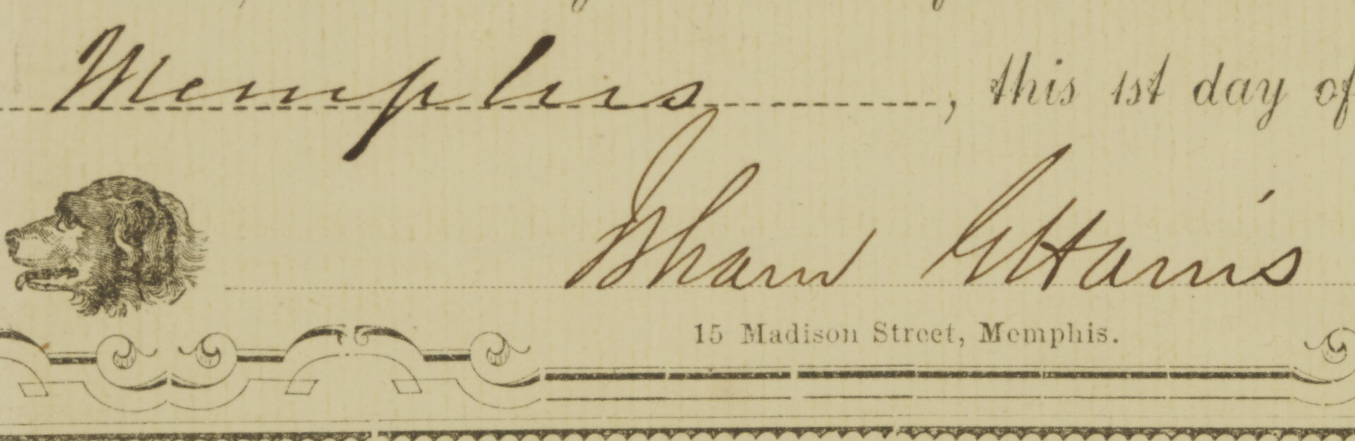 Lot 542: Isham Harris Confederate TN Governor Signed War Bond, 1862