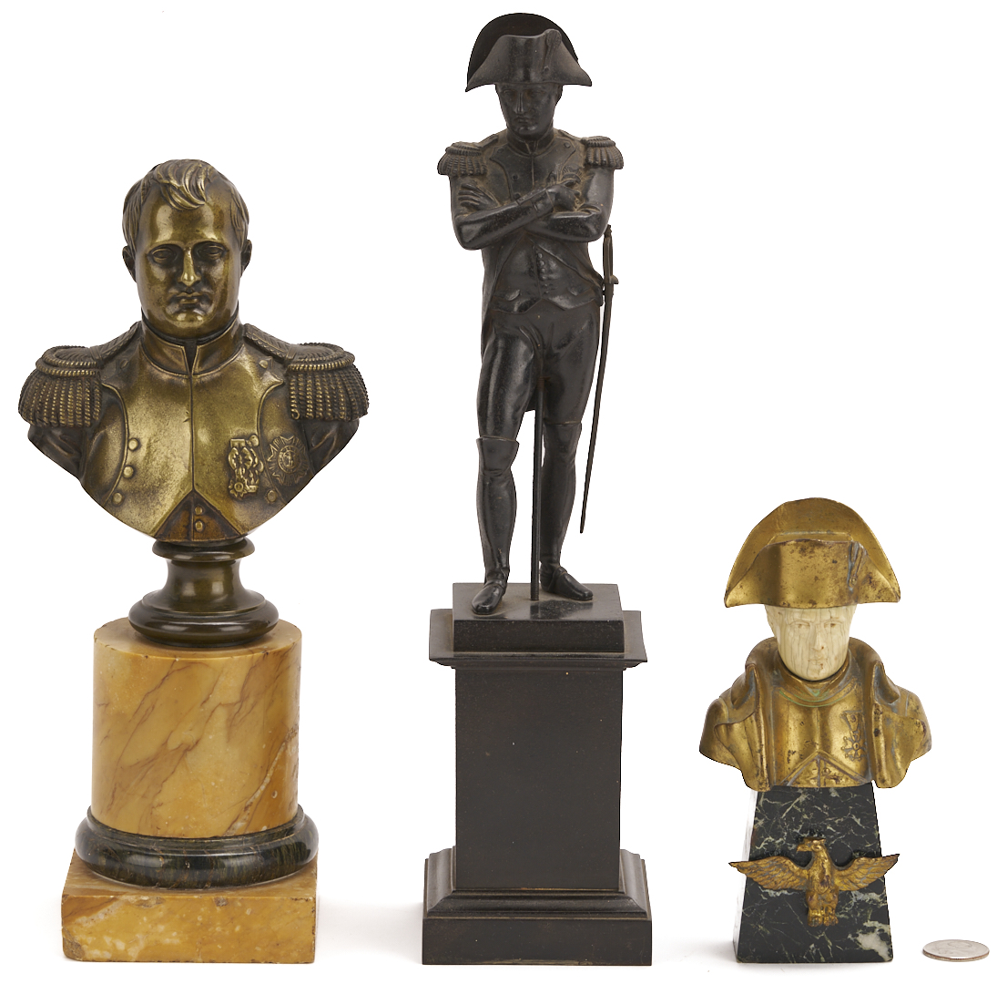 Lot 543: 3 Grand Tour Napoleon Figures