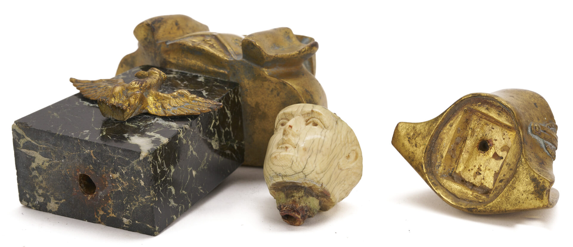 Lot 543: 3 Grand Tour Napoleon Figures