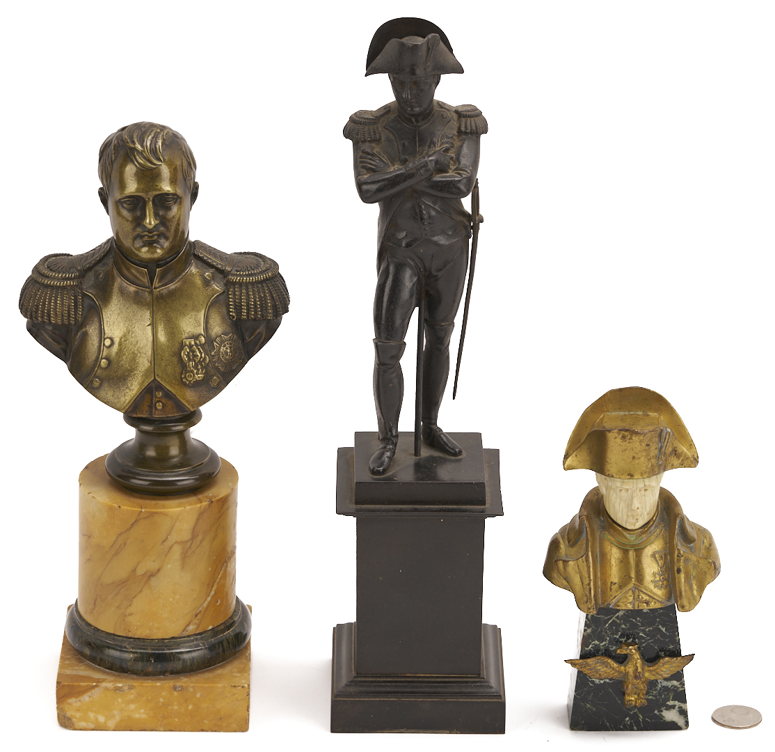 Lot 543: 3 Grand Tour Napoleon Figures