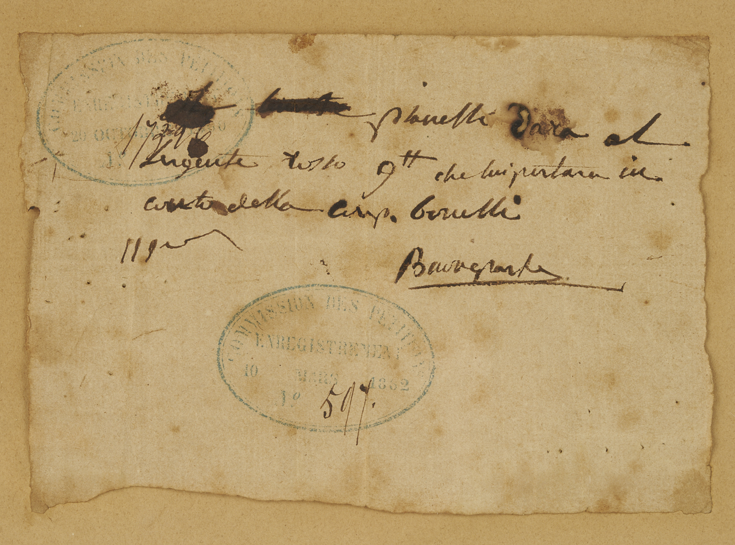 Lot 544: Napoleon Bonaparte Autograph, Framed