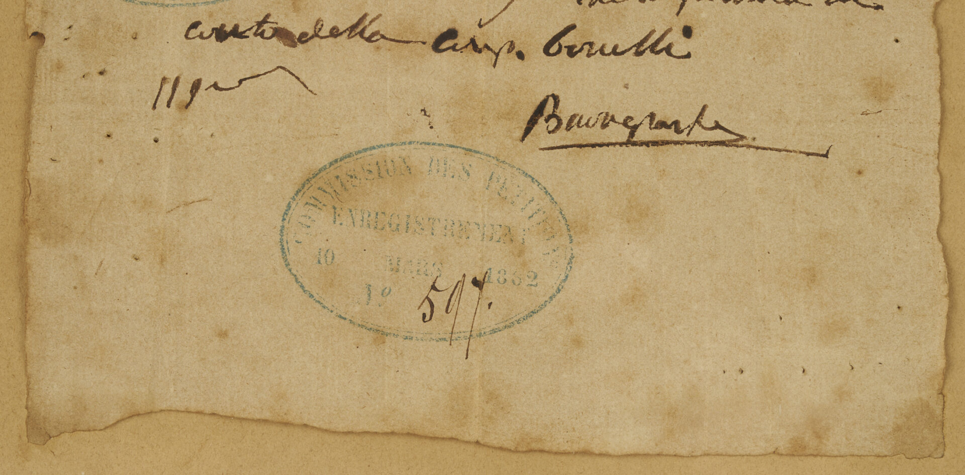 Lot 544: Napoleon Bonaparte Autograph, Framed