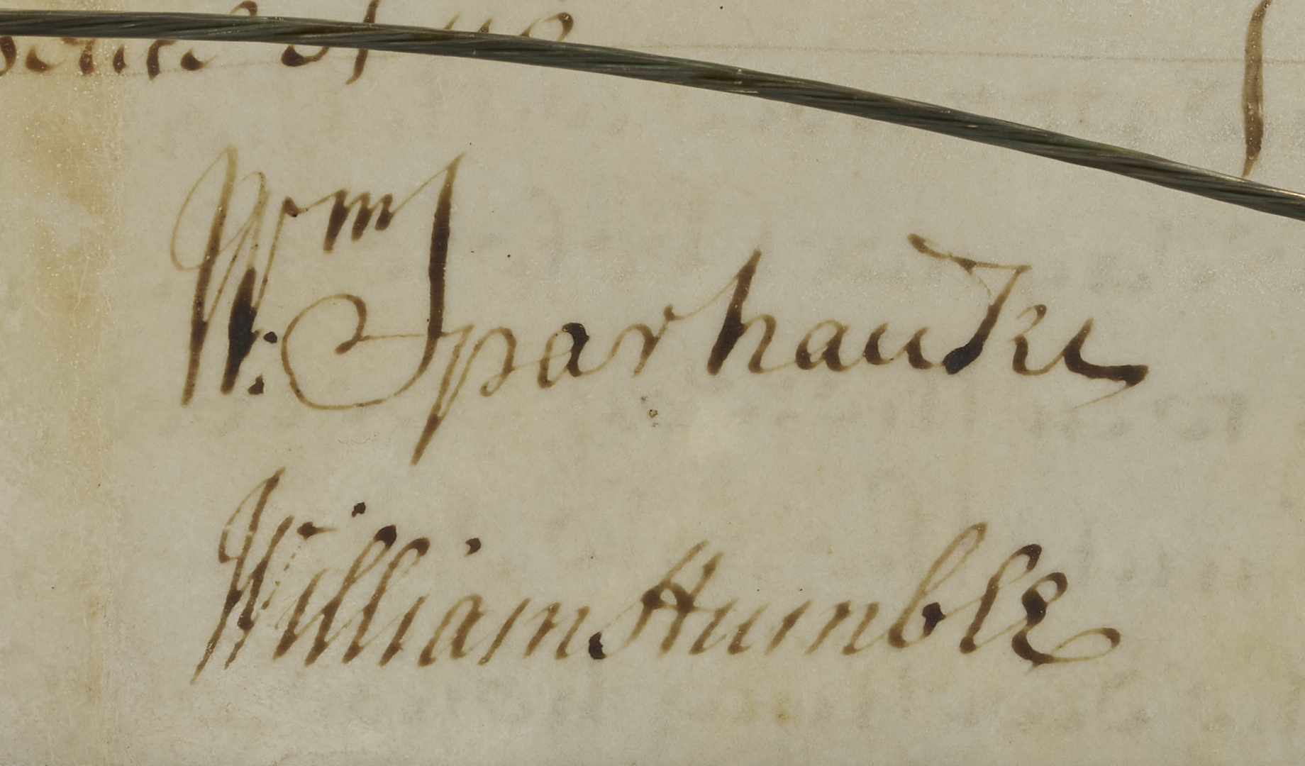 Lot 545: King George II-Era Stamped Indenture Quadripartite on Vellum, 1739