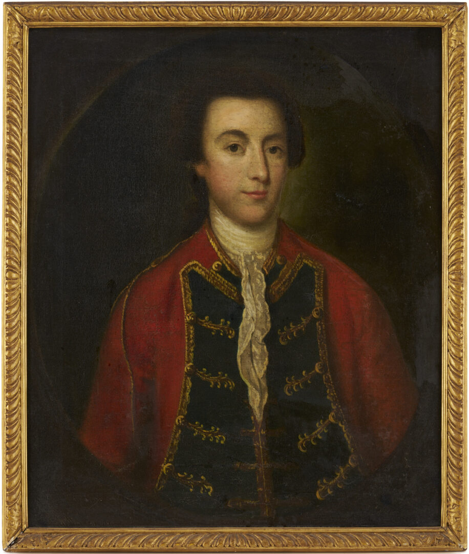 Lot 546: English School O/C Portrait of British Military Officer
