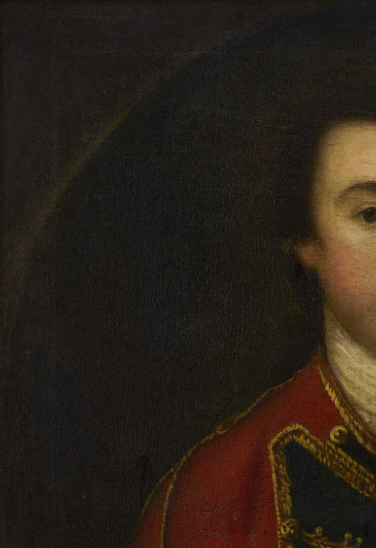 Lot 546: English School O/C Portrait of British Military Officer