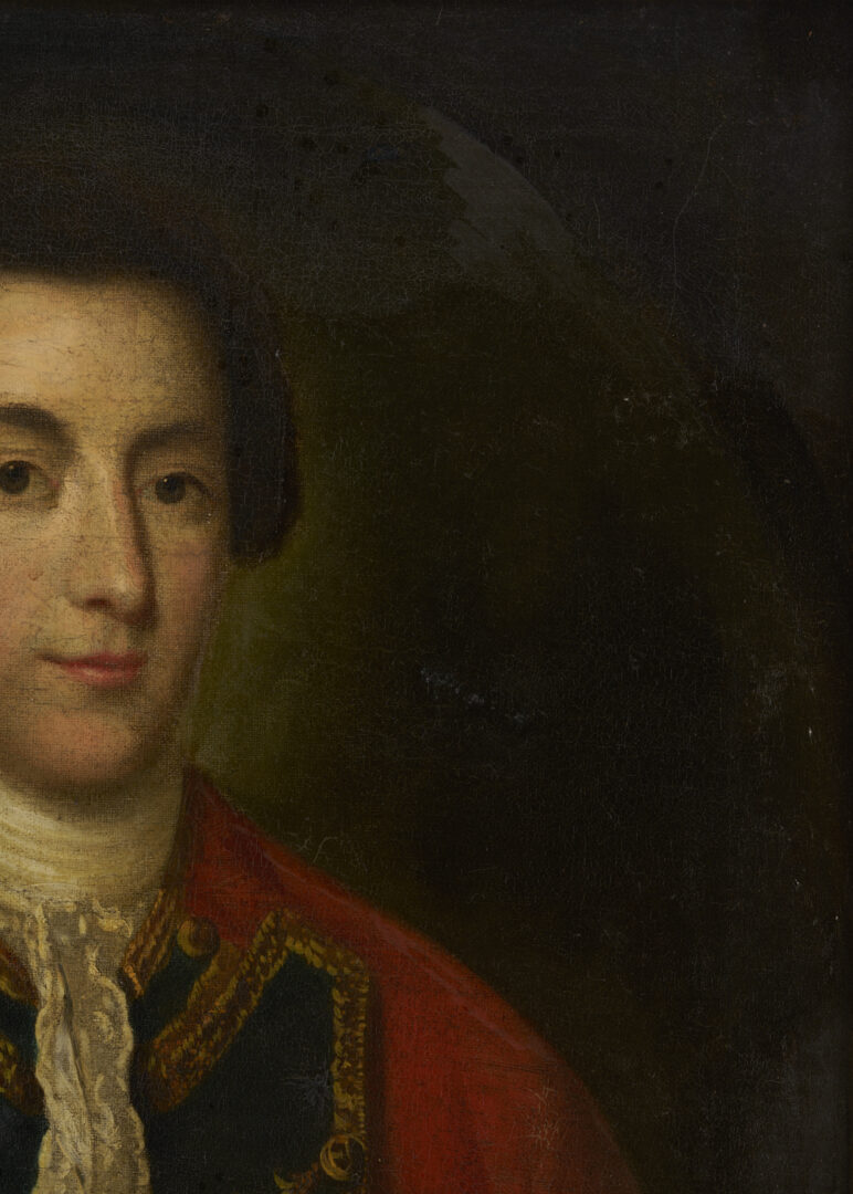 Lot 546: English School O/C Portrait of British Military Officer