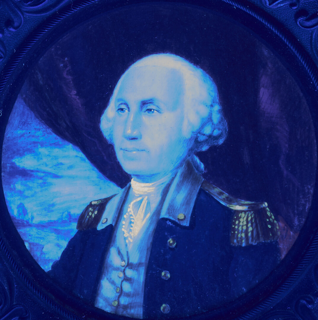 Lot 547: Miniature Portrait of George Washington, 19th C.