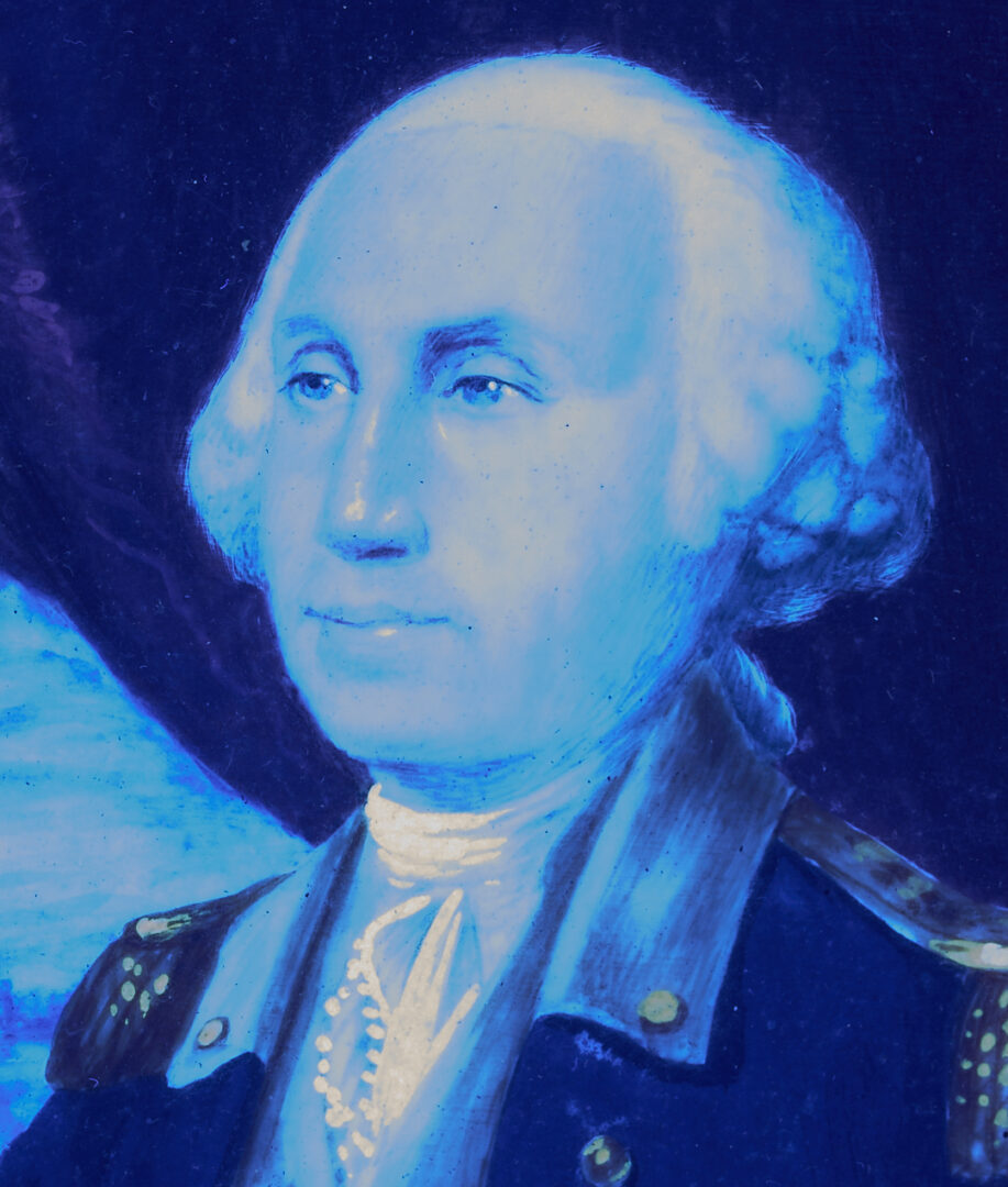 Lot 547: Miniature Portrait of George Washington, 19th C.
