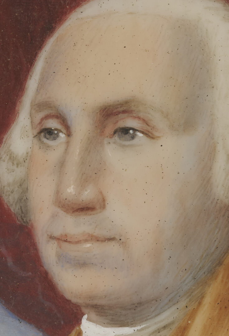 Lot 547: Miniature Portrait of George Washington, 19th C.