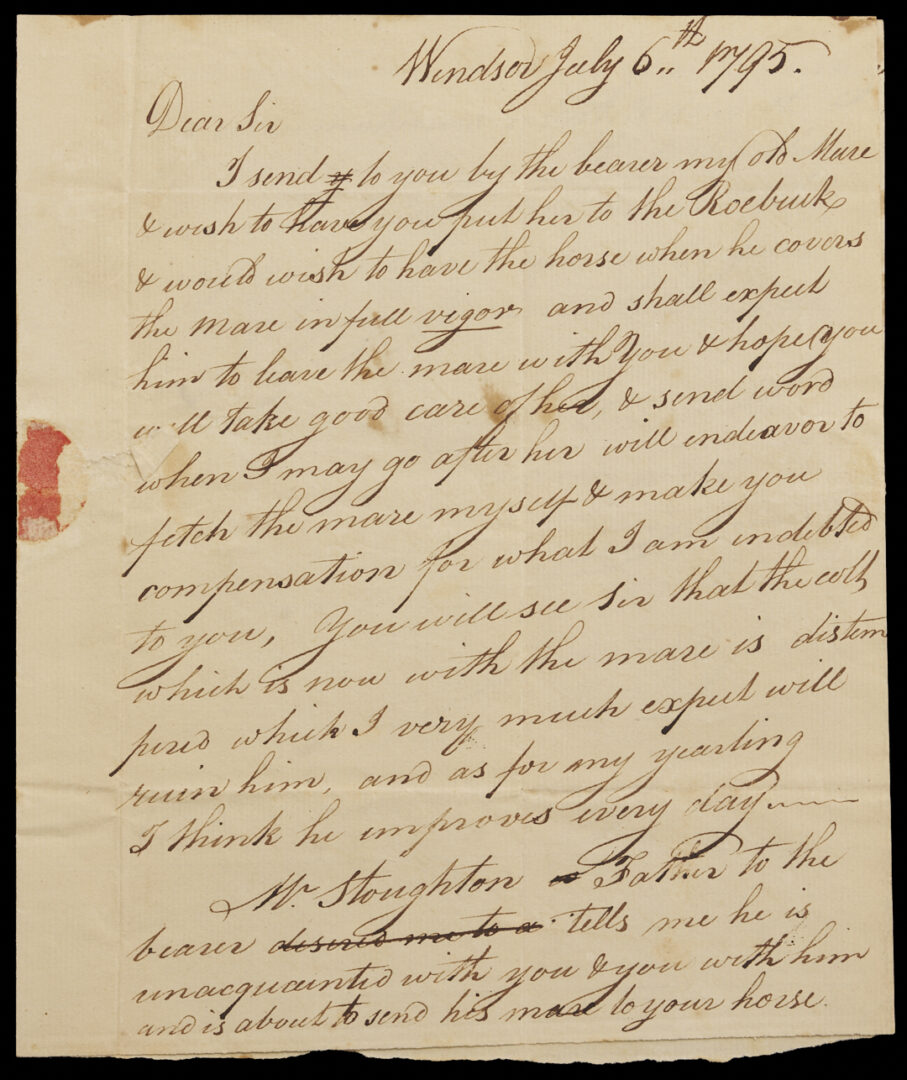 Lot 549: Connecticut Rev. War Archive with Autographs of Williams, Wolcott