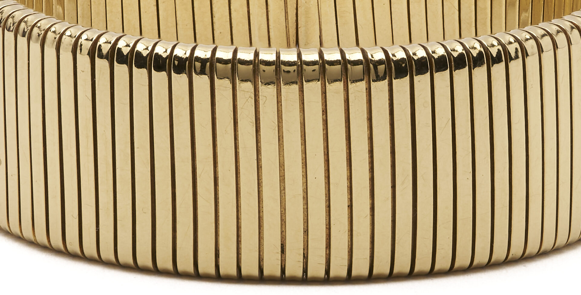 Lot 54: Tiffany & Co 14K Gold Tubogas Bracelet