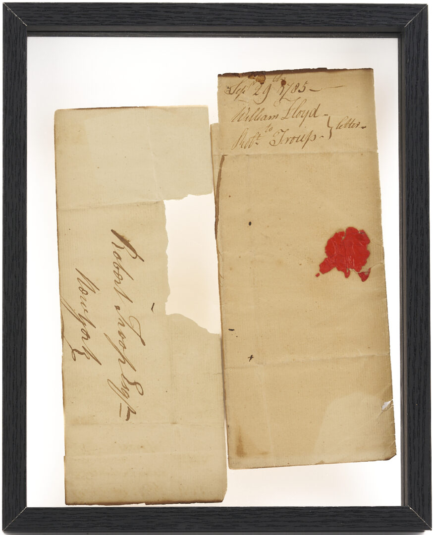 Lot 550: Declaration Signer Gen. William Floyd ALS, 1785