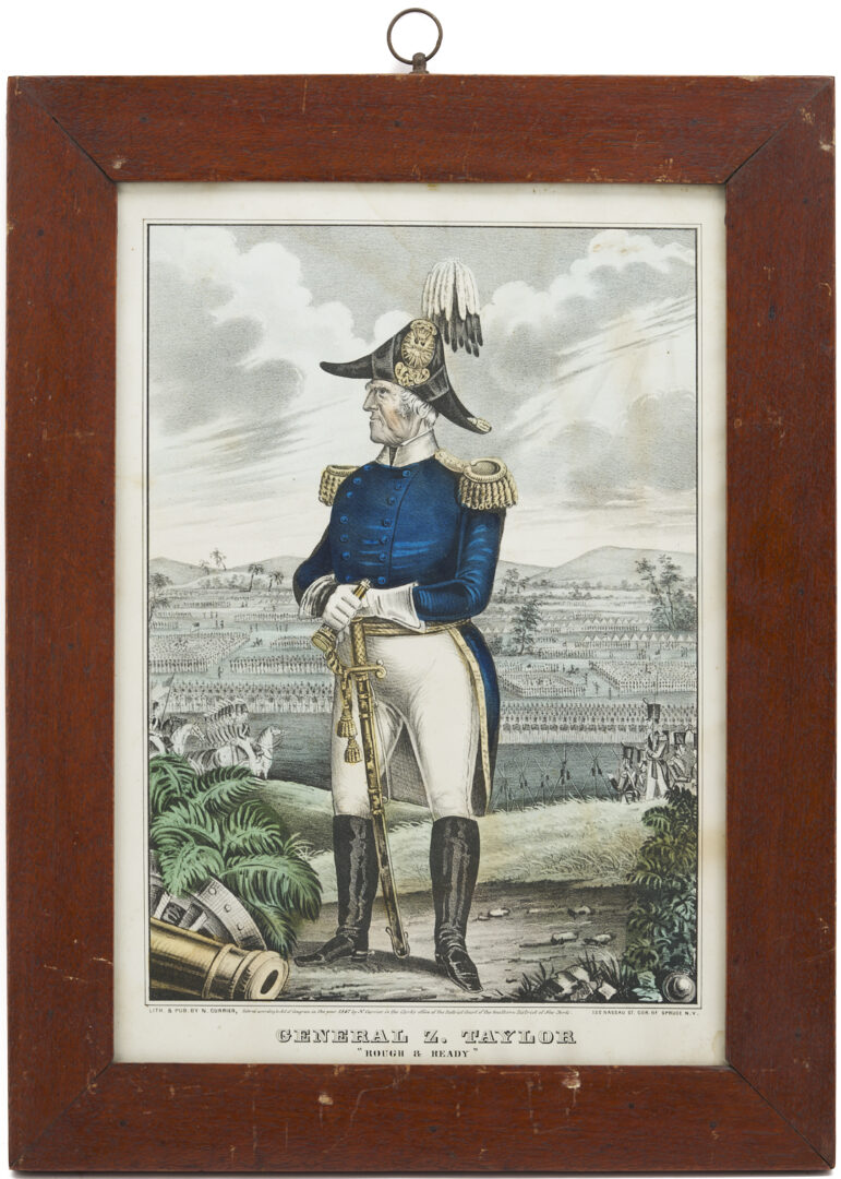 Lot 556: 4 19th C. Portrait Prints incl. Presidents Andrew Jackson, James K. Polk