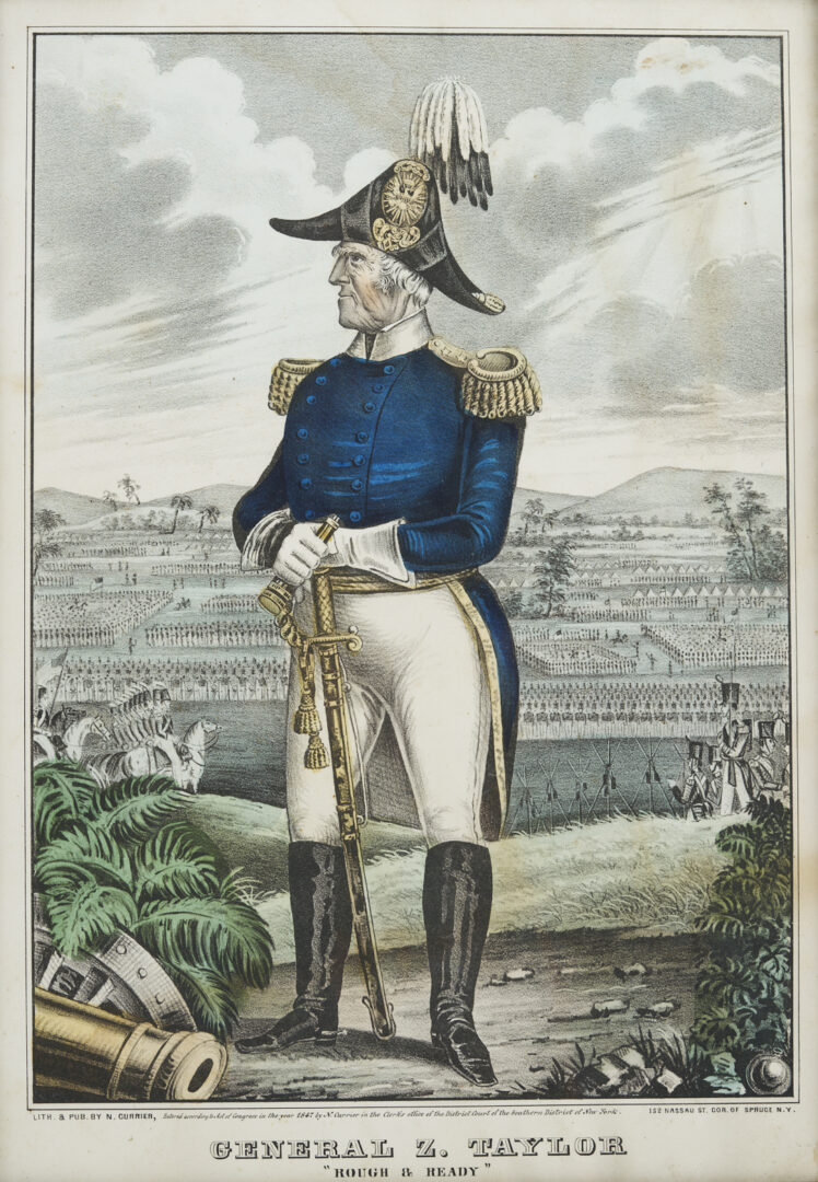 Lot 556: 4 19th C. Portrait Prints incl. Presidents Andrew Jackson, James K. Polk