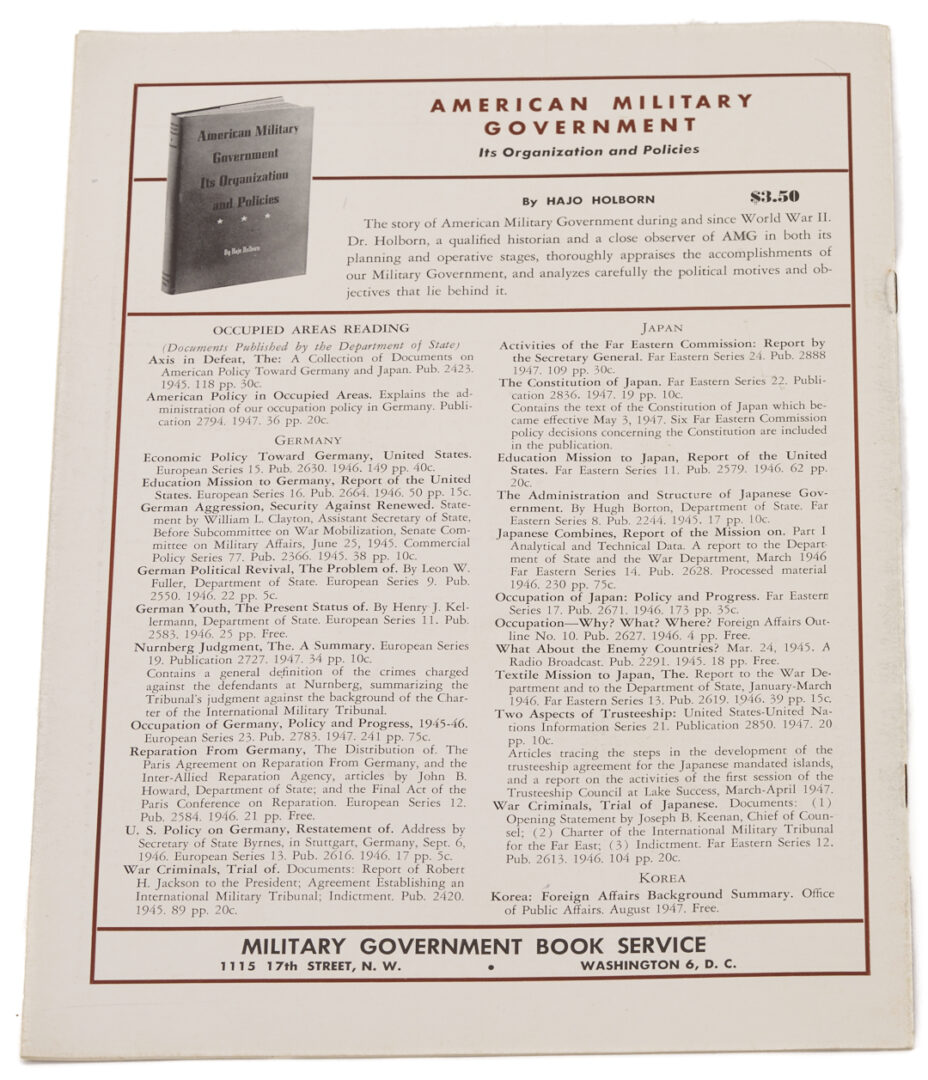 Lot 558: Archive of Milton Buffington, ex-CIA, incl. White House Gavel, Truman & Ford Signed Items