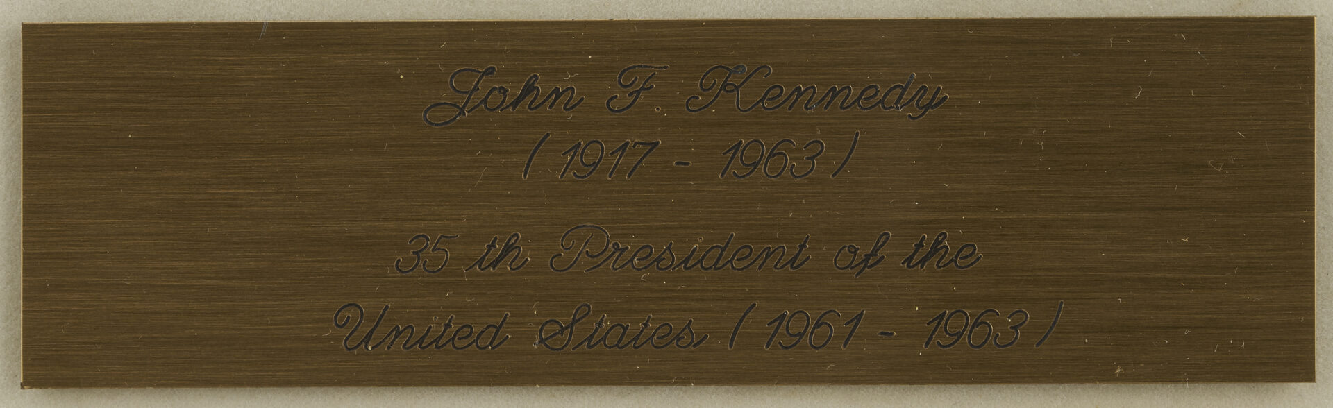 Lot 559: Autograph of John F. Kennedy, U.S. President and Senator, Framed