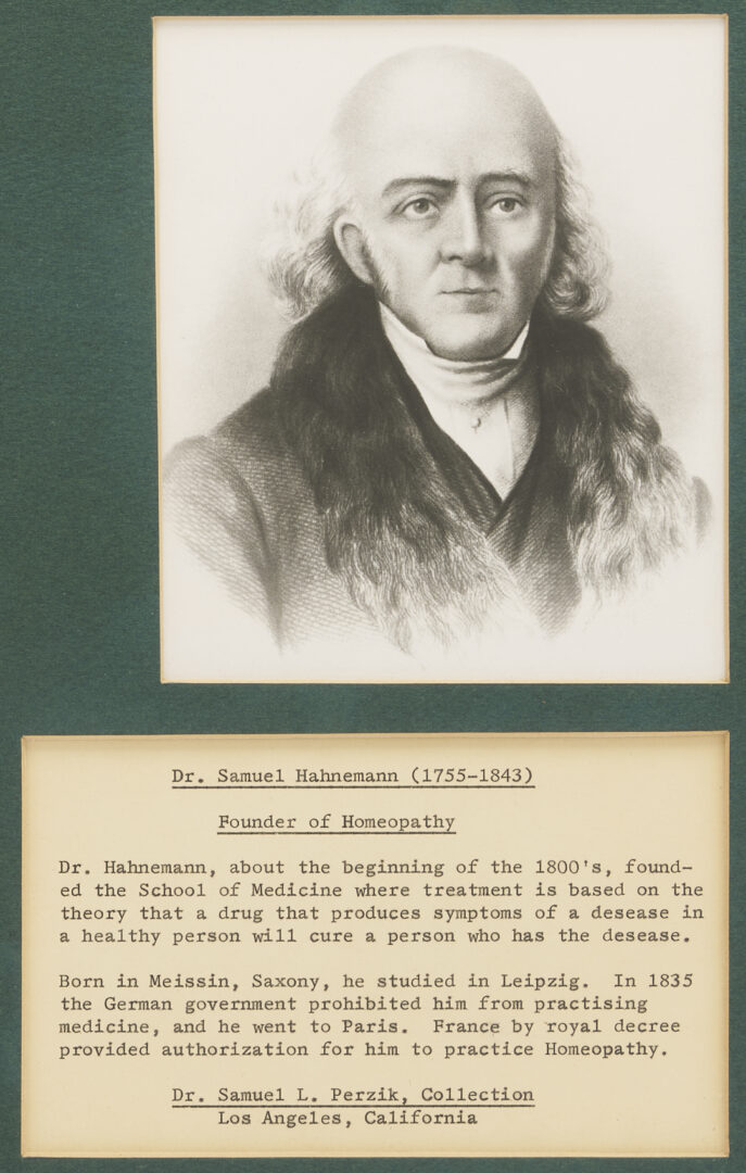 Lot 569: Dr. Samuel Hahnemann Autograph Letter, Signed